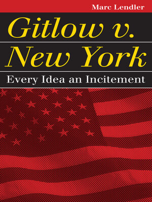 cover image of Gitlow v. New York